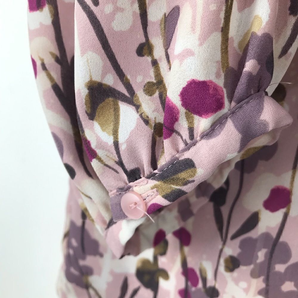 Cynthia Rowley Lavender Floral Blouse - Picture 5 of 10